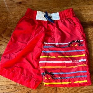 Toddler Fendi Swim Trunks